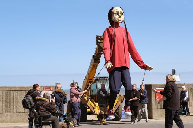 As part of the epic reinvention of the story of the Trojan Wars, Animated Objects brought a larger than life visitor to the coast this summer.