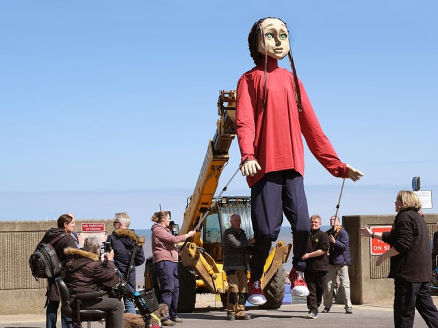 As part of the epic reinvention of the story of the Trojan Wars, Animated Objects brought a larger than life visitor to the coast this summer.