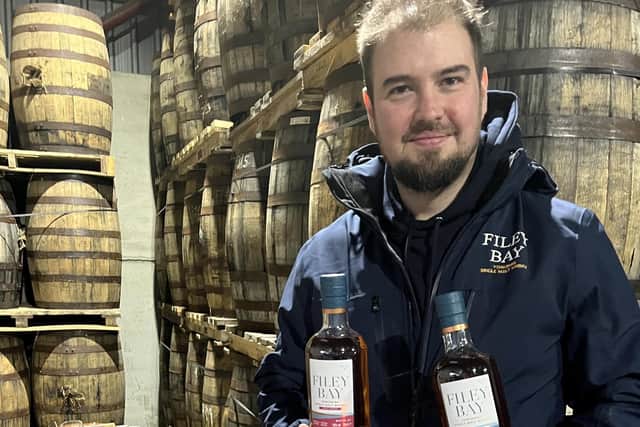 Joe Clark in the warehouse with the special releases