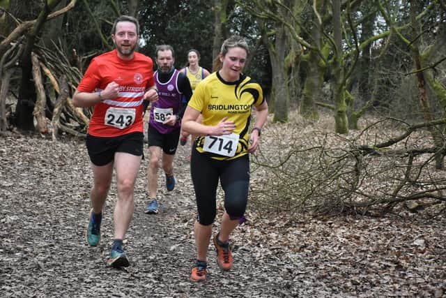 Kerry Whitehead in action for Brid Road Runners at Beverley.