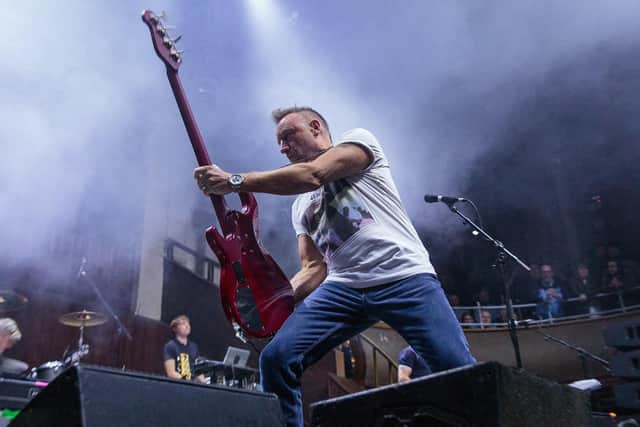 Peter Hook on stage performing.
picture: Jody Hartley.