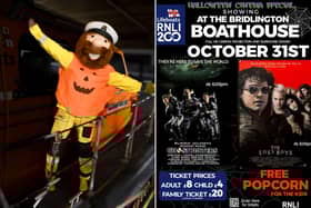 On Halloween night Bridlington RNLI volunteers will be hosting a ghoulish film night, with two spooky classics on offer. Photos courtesy of Bridlington RNLI.