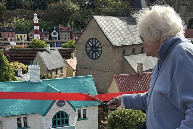 The ribbon-cutting ceremony was carried out by White Rose resident Clarice Moss.