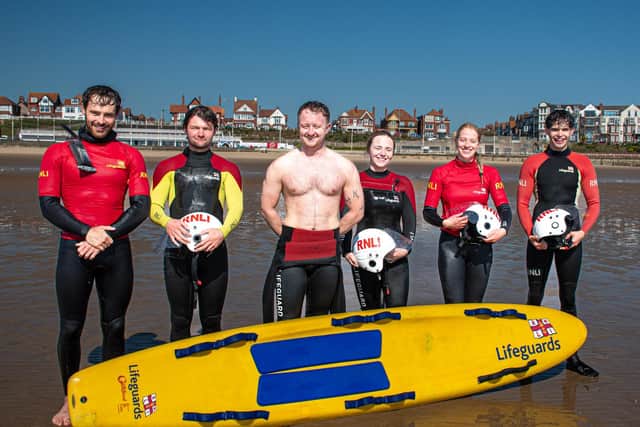 The lifeguards have been working hard to complete vital training. Photo RNLI/Mike Milner