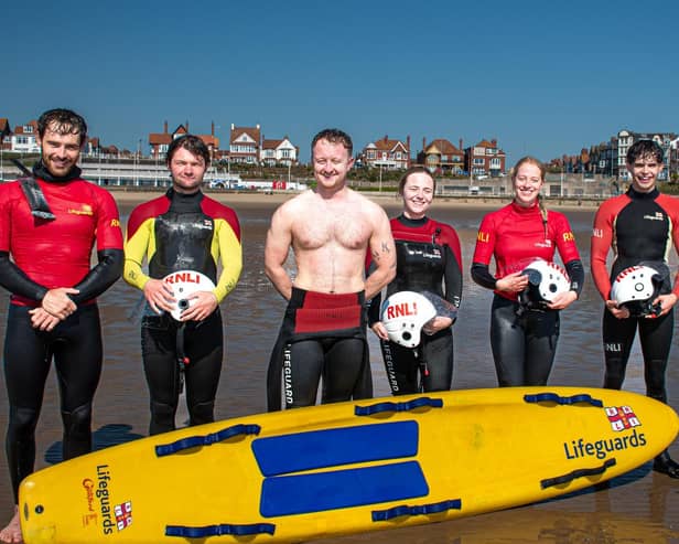 The lifeguards have been working hard to complete vital training. Photo RNLI/Mike Milner