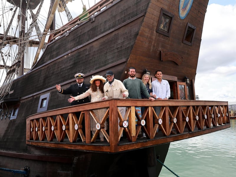 Scarborough Mayor Janet Jefferson with special guests and crew.