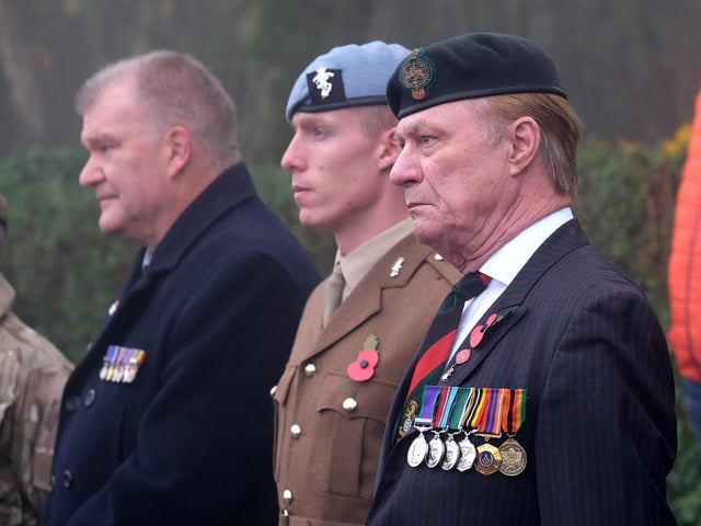 A solemn moment