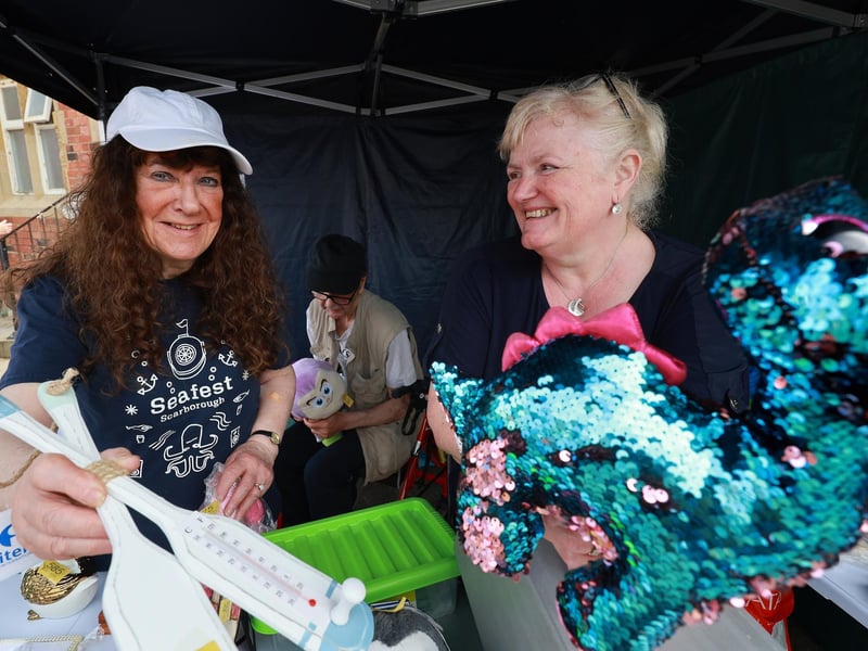 Janet, Geoff and Lynn at their Seafest stall.