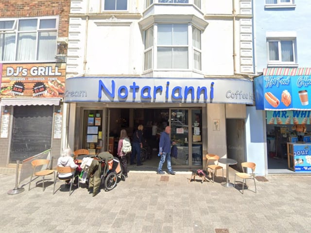 In sixth place is Notarianni, which is located in Prince Street in Bridlington.