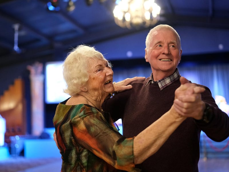 Enjoying a dance at the Scarborough Fair tea dance.pic Richard Ponter
