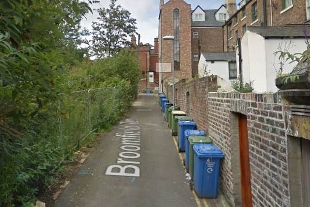 Broomfield Terrace, Whit6y, leading up to the property. Google Maps.