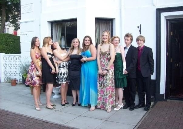 Past students pictured ready for a dance- do you recognise anyone?