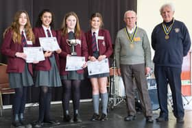 This team from Fyling Hall won the Fred Payne Cup at the Rotary clubs technology tournament.