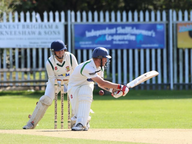 Bridlington CC look to score runs in the legside.