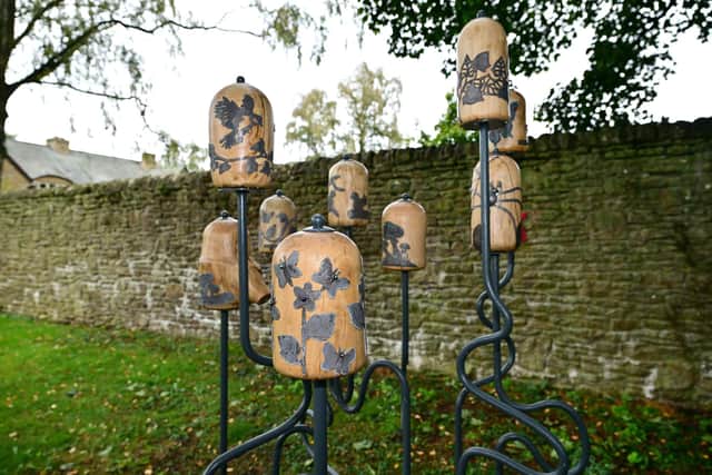 The Hutton Buscel Artist group unveiled the sculpture at the spot where the tree once was. Picture: Richard Ponter