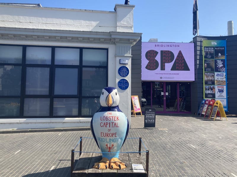 Bridlington Spa is a dance hall, theatre and conference centre located on South Marine Drive, Bridlington. Its cafe overlooks the beach and it offers a selection of light bites and hot drinks.
