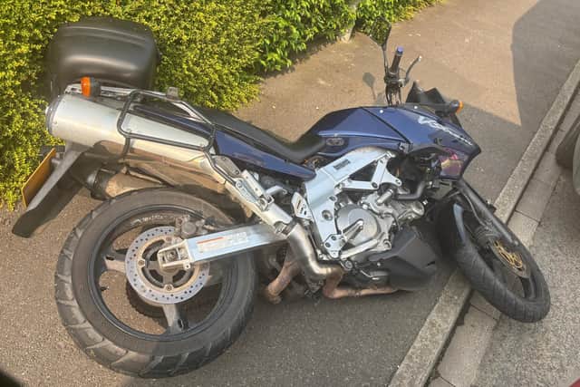 The damaged bike was located on Westgarth