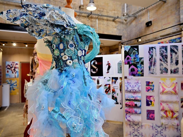 A fabulous example of the vibrant and intricate work put together by the hard working students.