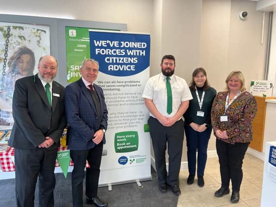 Sir Robert Goodwill, Member of Parliament for Scarborough and Whitby visited Yorkshire Building Society’s branch in Scarborough to hear how an innovative partnership with Citizens Advice is supporting local people with the cost-of-living.