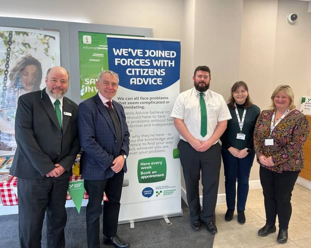 Sir Robert Goodwill, Member of Parliament for Scarborough and Whitby visited Yorkshire Building Society’s branch in Scarborough to hear how an innovative partnership with Citizens Advice is supporting local people with the cost-of-living.