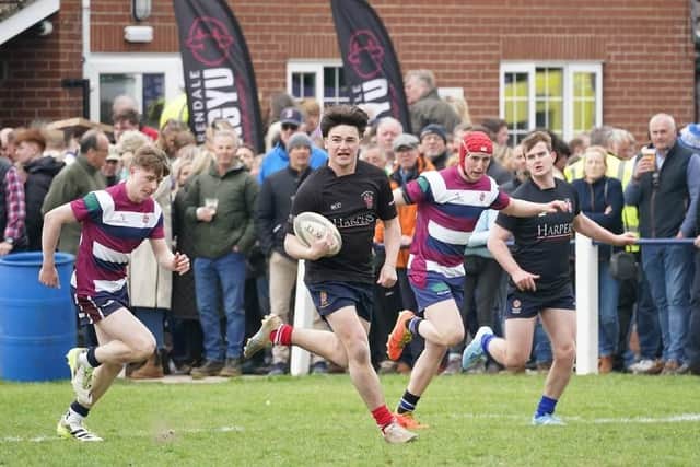 Old Scardeburgians in action. Photo by David Wilkinson