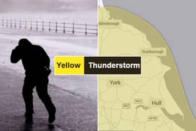 The warning is in place today (August 28), from 12pm until 9pm. Photo credit: Met Office/ Richard Ponter.