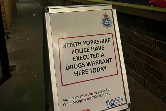 There is an increased police presence in Eastfield following the execution of a drugs warrant