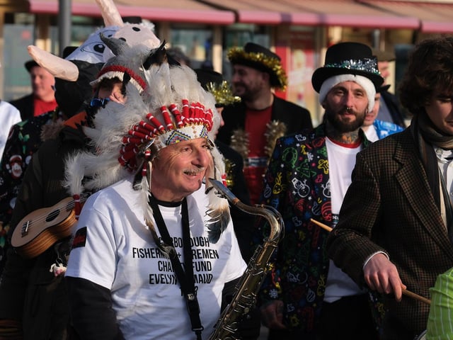 Smiles all round as the Comic Band brings joy to Scarborough