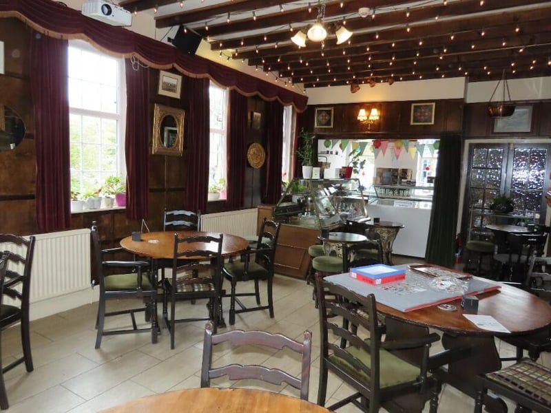 There's even an ice cream parlour or shop, with seating.