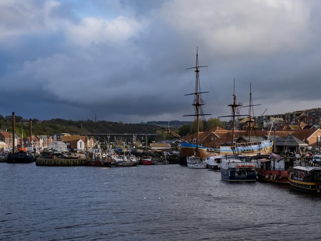 Whitby harbour looking moody. photo: Marisa Cashill