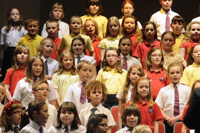 The Festive Spectacular school choir in 2012.
