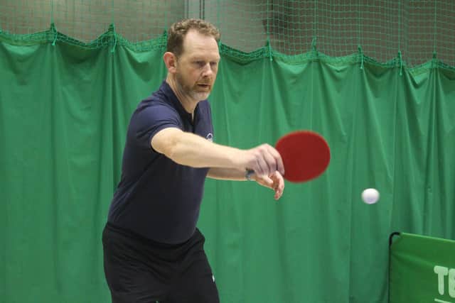 Jon Bell shot a brace for Spin Doctors in Division Two of the Bridlington Table Tennis League. PHOTOS BY TONY WIGLEY