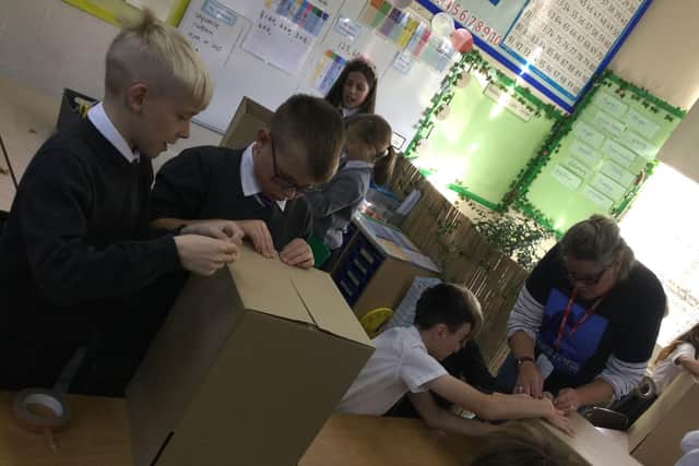 Year five children took part in an attempt to break a World Record at Bridlington Spa