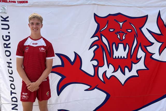Mitchell England impressed for the U20s England Lions touch rugby team at the European Championships.
