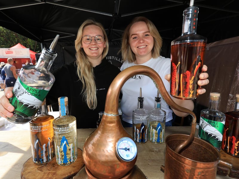Jamie and Anna of Siren Distillery were serving drinks.