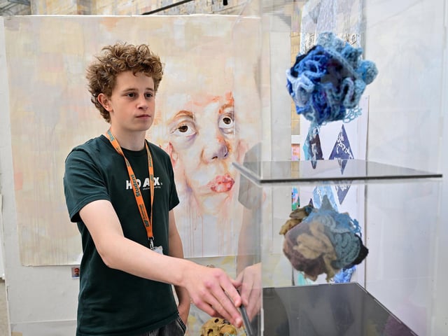 All of the work on display was made by the talented students.