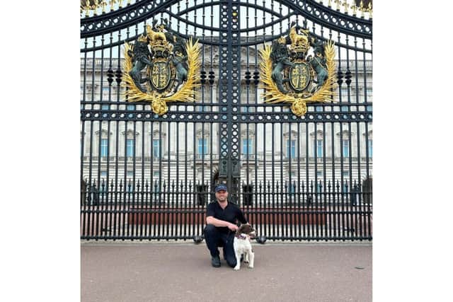 PC Gareth Gummerson and his canine colleague, PD Isla