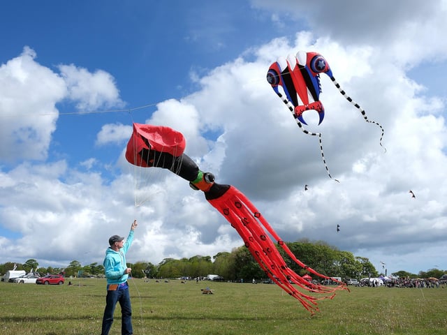 Joe Gould with his incredible kites.