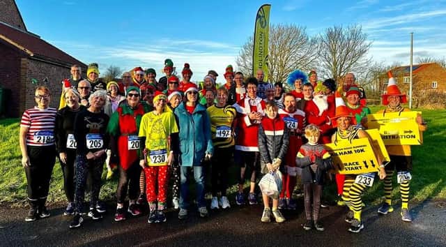 The start of the Christmas Winter League Handicap which took place in Kilham for the Bridlington Road Runners on Sunday.