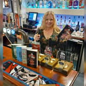 Lena Pennington, of the Old Ship Inn, celebrates the fourth consecutive year of featuring in the CAMRA 'Good Beer Guide'. Photo courtesy of Mark Pennington.