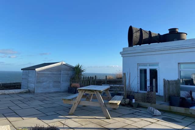 The property retains its original foghorn