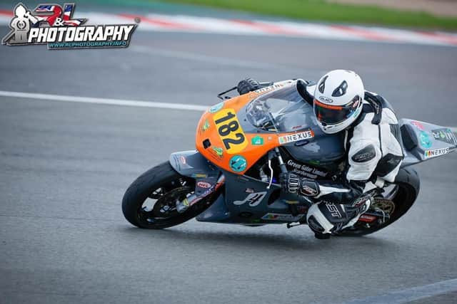 Newby's Paul Moir in racing action last season Photo by R&L Photography