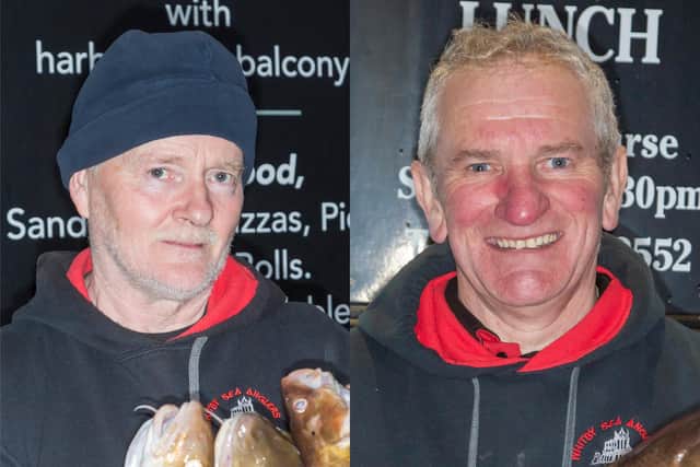Wednesday man of the match Brian Harland, left, and Sunday man of the match Colin Stainthorpe. Photos by Peter D Horbury