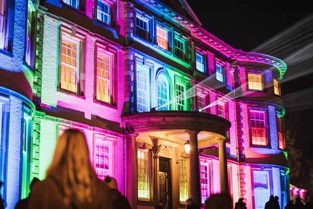 The spectacular Christmas light show at Sewerby Hall