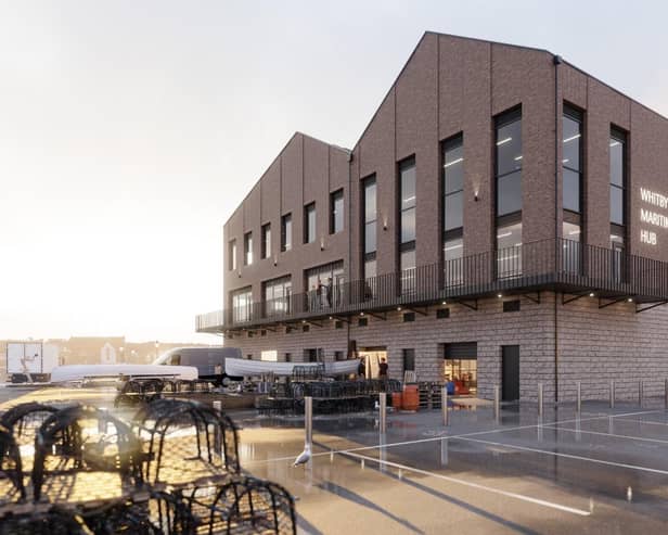 An artist's impression of the proposed new Whitby Maritime Hub