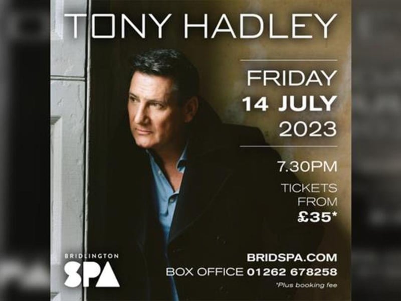 Pop music icon Tony Hadley is performing at Bridlington Spa on July 14. Tony will perform tracks from across his career both as the voice of Spandau Ballet, and as a solo artist. Spandau Ballet had numerous chart-topping singles and albums all over the world, including the epic "Through the Barricades", the international number one "True", and the unofficial London Olympics theme "Gold".