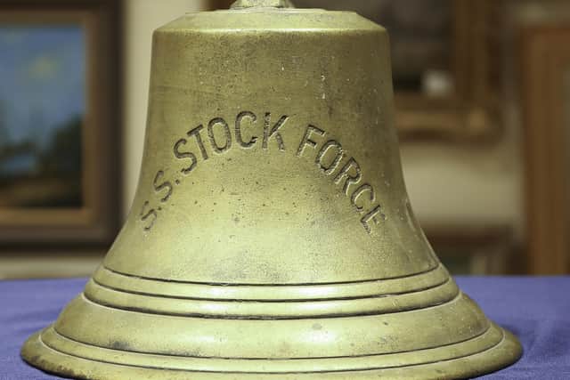 A close-up of the bell