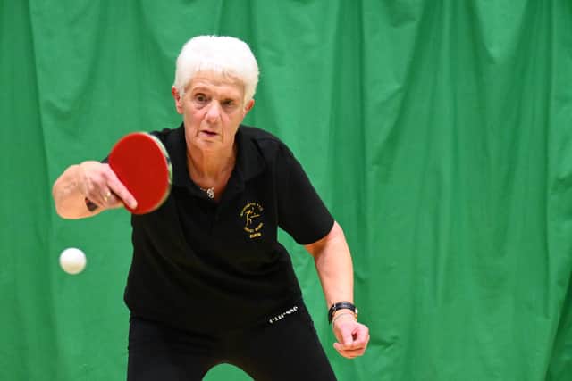 Caron Holdsworth scored a hat-trick for Division 1 leaders Crazy Gang. Photo by Tony Wigley