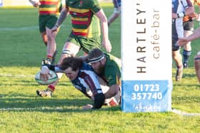 Luke Brown's try proved to be in vain for Scarborough RUFC.