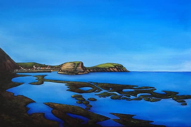 Seaside scene by Clothylde Vergnes.